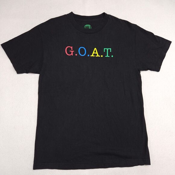 @All GOAT Crew Neck Short Sleeve Graphic T Shirt Mens Size Large L Black - Picture 2 of 9
